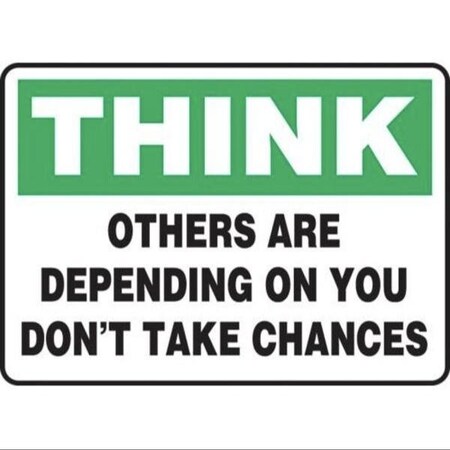 Accuform THINK SAFETY SIGN OTHERS ARE MGSH902XV MGSH902XV